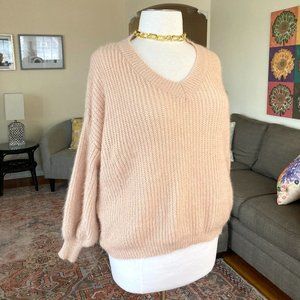 ⭐️⭐️ Women's Plus Shein Curve 3XL Tan V-neck Long Sleeve Sweater